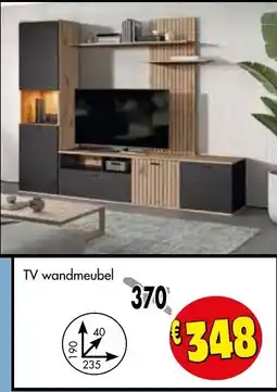 Budget Meubelen TV wandmeubel aanbieding