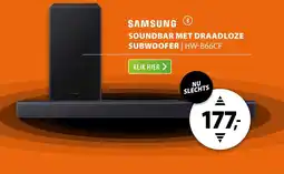 Expert Samsung soundbar met draadloze subwoofer HW-B66CF aanbieding