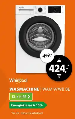 Expert Whirlpool wasmachine WAM 97WB BE aanbieding