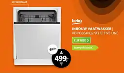 Expert Beko inbouw vaatwasser BDIN38640Q2 selective line aanbieding