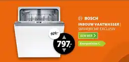 Expert Bosch inbouw vaatwasser SMV4EBX34E exclusiv aanbieding
