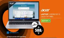 Expert Acer laptop aspire go 15 AG15-71P-748F aanbieding