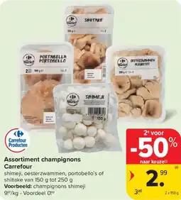 Carrefour Market Assortiment champignons Carrefour aanbieding