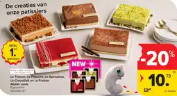 Carrefour Market Atelier Louis Le Trianon, Le Pistache, Le Spéculoos, Le Croustilait en Le Fraisier aanbieding