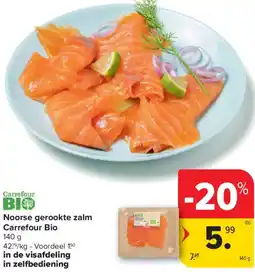Carrefour Market Noorse gerookte zalm aanbieding