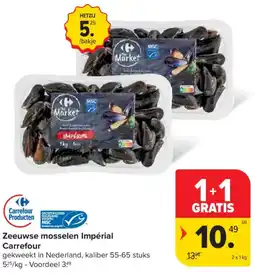 Carrefour Market Zeeuwse mosselen Impérial aanbieding