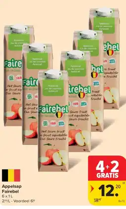 Carrefour Market Fairebel appelsap aanbieding