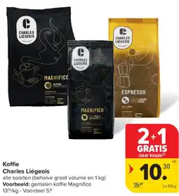 Carrefour Market Charles Liégeois Koffie aanbieding