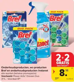 Carrefour Market Onderhoudsproducten, wc-producten Bref en onderhoudsproducten Instanet aanbieding