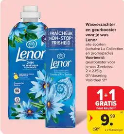 Carrefour Market Lenor Wasverzachter en geurbooster voor je was aanbieding