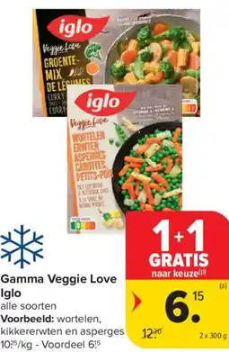 Carrefour Market Iglo Gamma Veggie Love aanbieding
