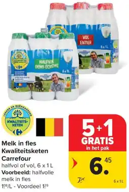 Carrefour Market Melk in fles Kwaliteitsketen aanbieding