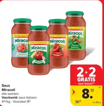 Carrefour Market Miracoli Saus aanbieding