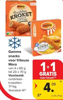 Carrefour Market Mora Gamma snacks voor friteuse aanbieding
