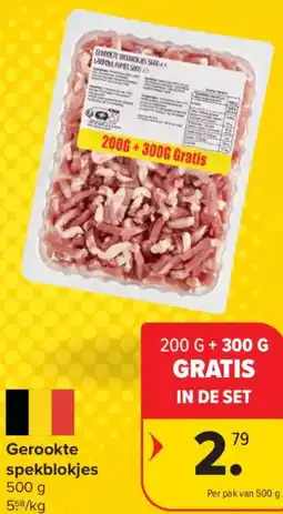 Carrefour Market Gerookte spekblokjes aanbieding