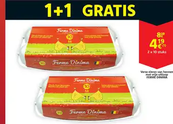 Ferme Dinima Verse eieren van hennen met vrije uitloop.