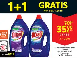 Cora Dixan professional vloeibaar wasmiddel aanbieding