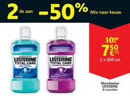 Cora Listerine mondwater aanbieding