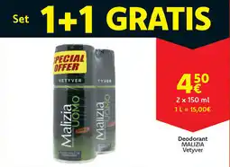 Cora Malizia vetyver deodorant aanbieding