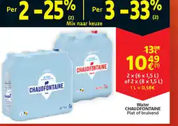 Cora Chaudfontaine plat of bruisend water aanbieding
