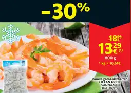 Cora Ocean pride vannamei rauwe garnaalstaarten kal. 16/20 aanbieding