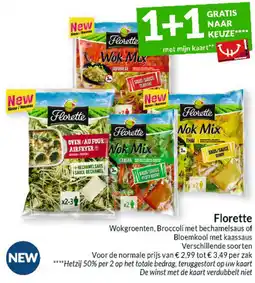 Intermarché Florette Wokgroenten, Broccoli met bechamelsaus of Bloemkool met kaassaus aanbieding