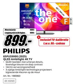 MediaMarkt Philips QLED Ambilight 4K TV aanbieding