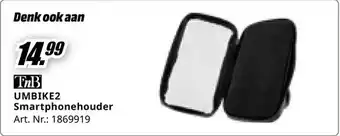 MediaMarkt TnB Smartphonehouder UMBIKE2 aanbieding