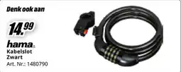 MediaMarkt hama Kabelslot Zwart aanbieding