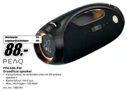 MediaMarkt PEAQ PPA 600-RW Draadloze Speaker aanbieding