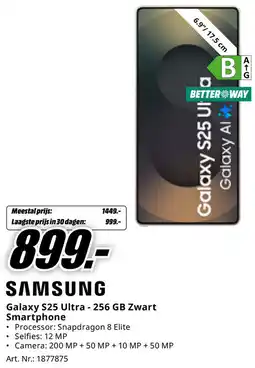 MediaMarkt Samsung Galaxy S25 Ultra Smartphone aanbieding