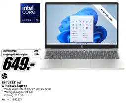 MediaMarkt hp 15-fd1851nd Windows Laptop aanbieding