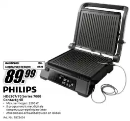 MediaMarkt Philips HD6307/70 Series 7000 Contactgrill aanbieding