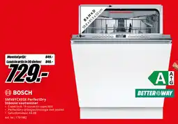MediaMarkt Bosch SMV6YCX02E PerfectDry Inbouw Vaatwasser aanbieding