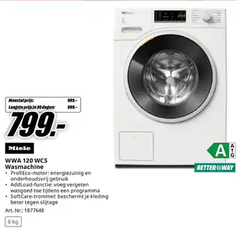 Miele WWA 120 WCS Wasmachine