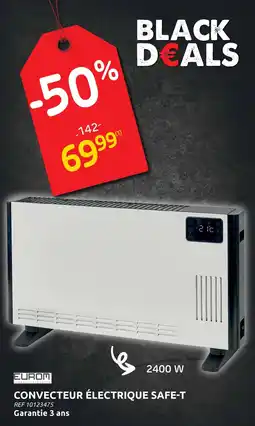 Brico Eurom Convecteur Electrique safe-T aanbieding