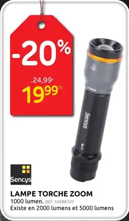 Brico Sencys Lampe Torche Zoom aanbieding