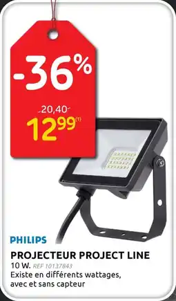 Brico Philips Projecteur Project Line aanbieding