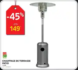 Brico Chauffage de terrasse patio aanbieding