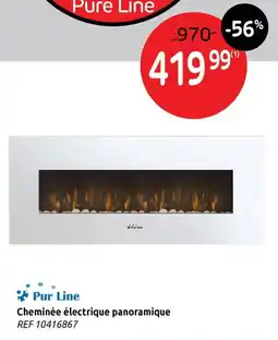 Brico Pur Line Cheminée électrique panoramique aanbieding