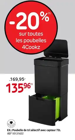 Brico Poubelle De Tri Sélectif avec Capteur aanbieding