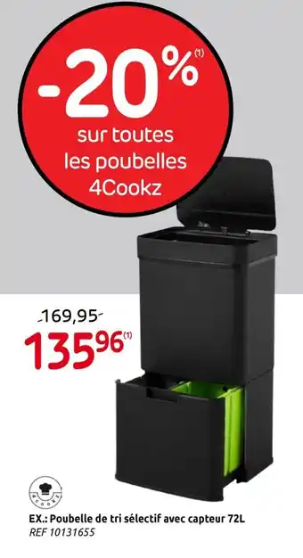 Brico Poubelle De Tri Sélectif avec Capteur aanbieding