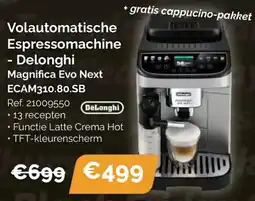 Krëfel DeLonghi Volautomatische Espressomachine aanbieding