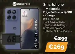 Krëfel Motorola Smartphone Edge 60 Fusion 256GB Charger aanbieding