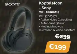 Krëfel Sony Koptelefoon WH-1000XM4 aanbieding