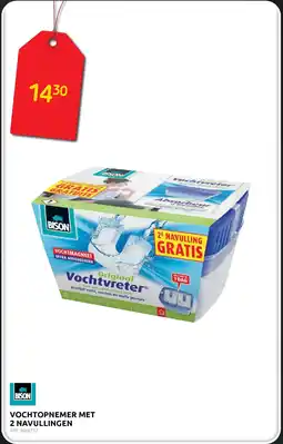 BricoPlanit Bison vochtmagneet 2 navullingen aanbieding