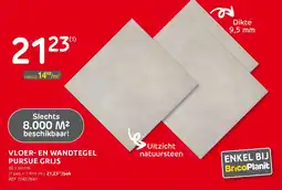 BricoPlanit Vloer en Wandtegel Pursue Grijs aanbieding