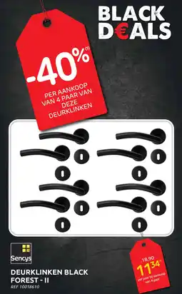 BricoPlanit Sencys Deurklinken Black Forest II aanbieding