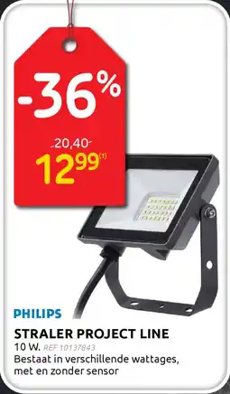 BricoPlanit Philips Straler Project Line aanbieding