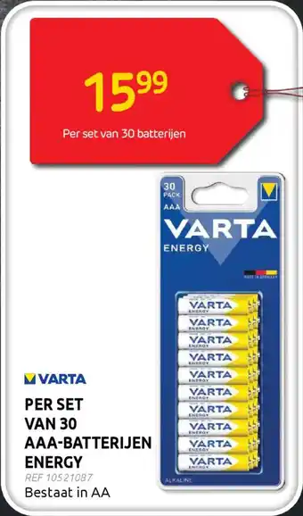 Varta Per set van 30 AAA Batterijen Energy